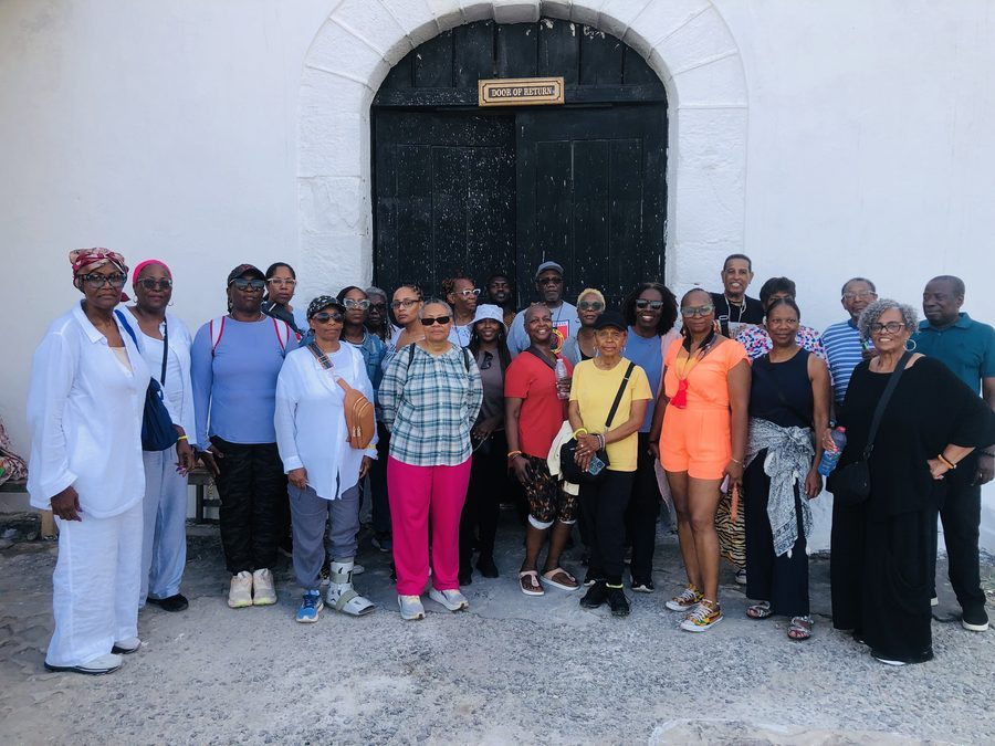 AAG guests on a guided tour at Cape Coast Castle